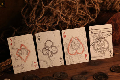 Trial of Blackbeard Playing Cards - Special Pearl White Edition