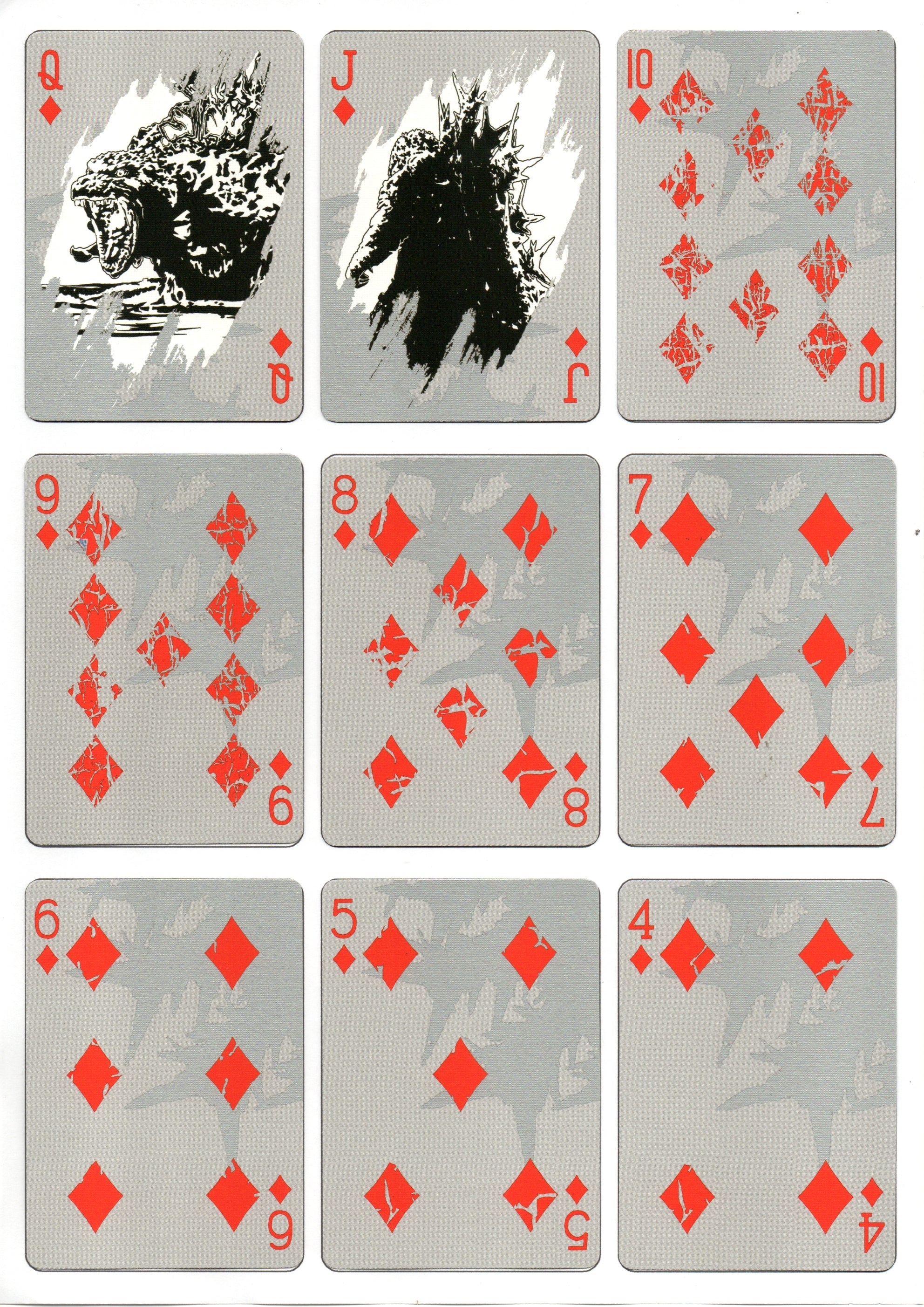 Bicycle Godzilla G-1.0 Playing Cards