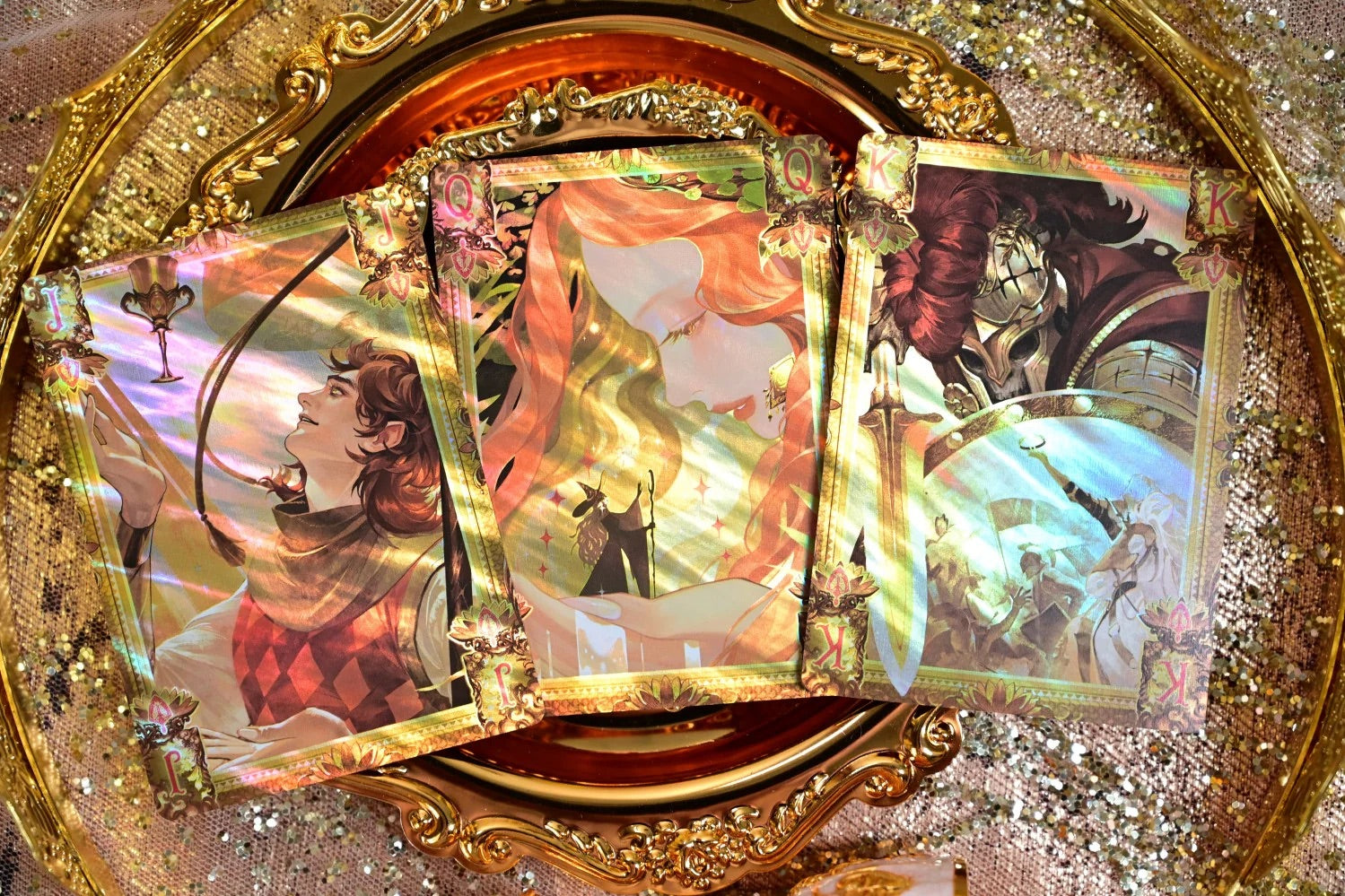 King Arthur V2 (Golden Dawn &amp; Silver Fairyland) Playing Cards by KING STAR