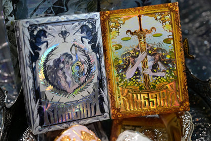 King Arthur V2 (Golden Dawn &amp; Silver Fairyland) Playing Cards by KING STAR