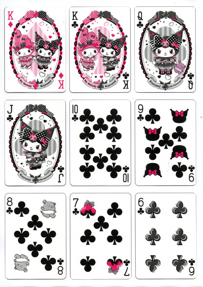 Bicycle My Melody 50th Anniversary and Kuromi 20th Anniversary Playing Cards by Sanrio