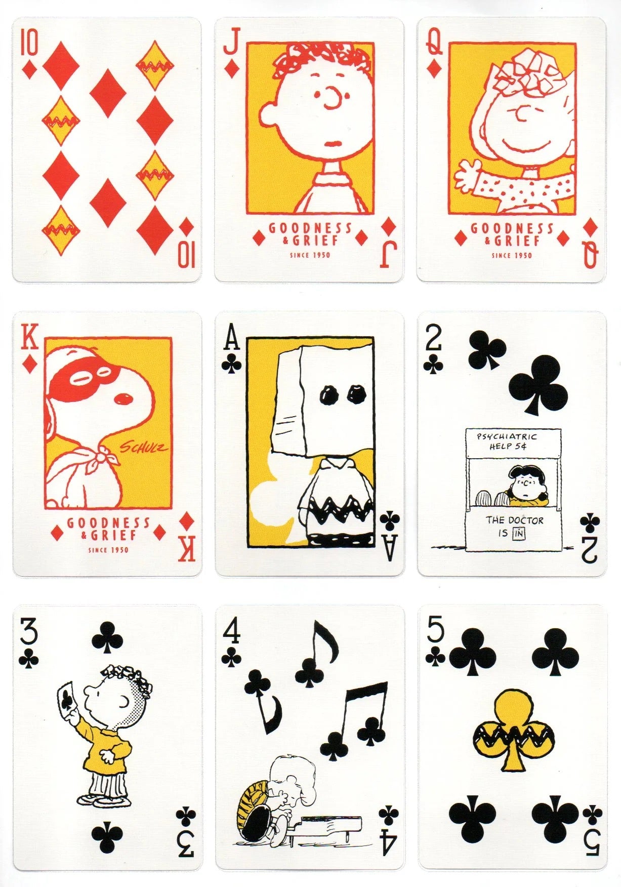 Bicycle Peanuts 75th Anniversary Playing Cards
