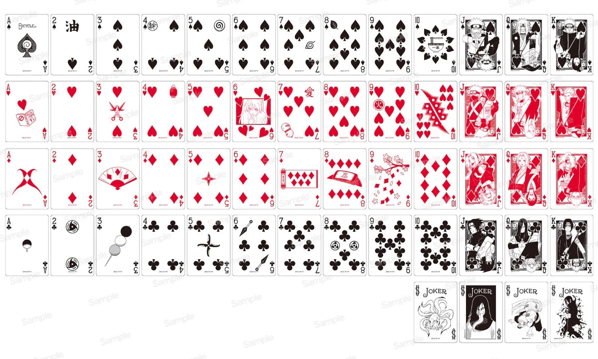 Bicycle Naruto Shippuden v2 Playing Cards