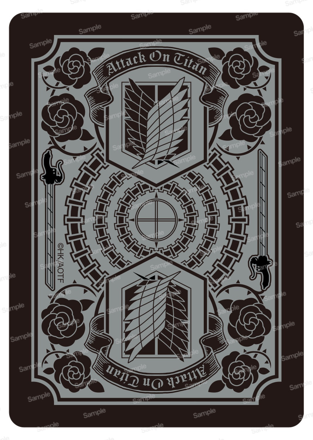 Bicycle Attack on Titan V2 Black Edition Shingeki no Kyojin Playing Cards Japan Manga