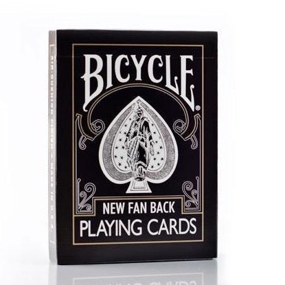 Bicycle Black New Fan Back Deck Playing Cards