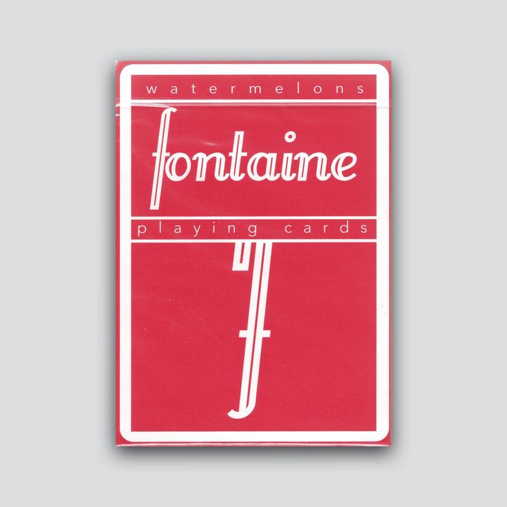 Fontaine Watermelon Playing Cards