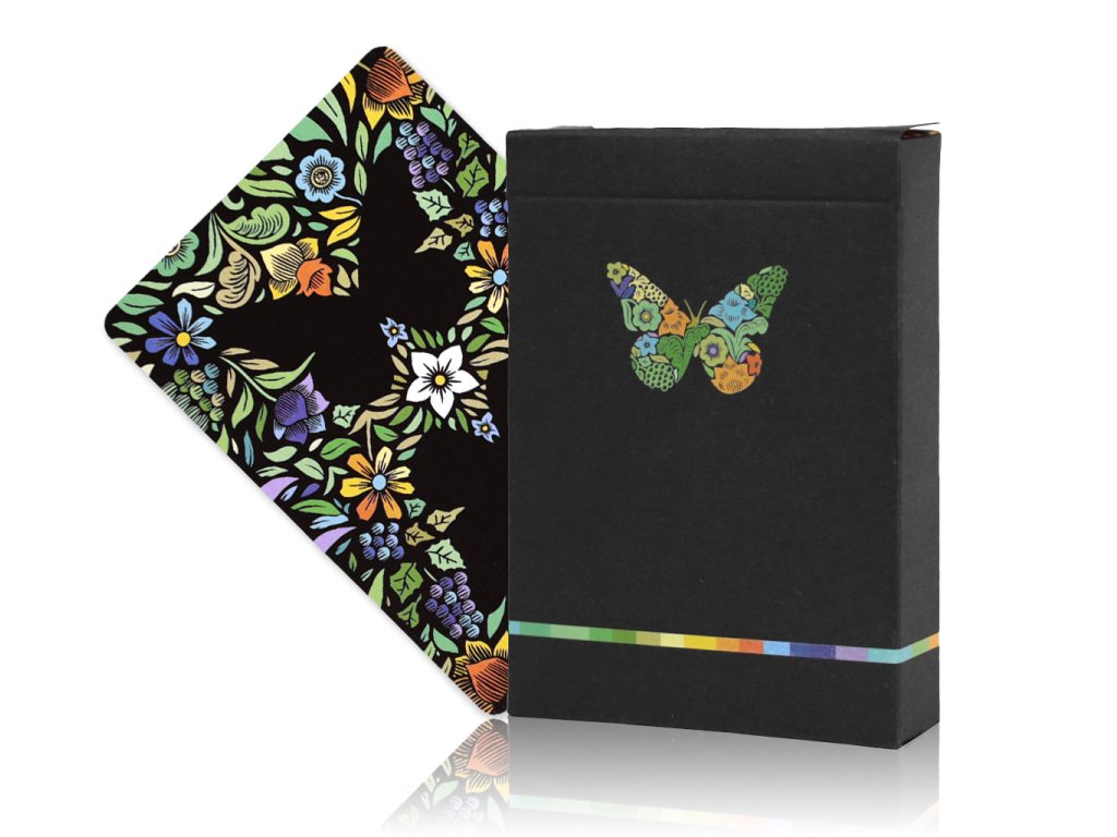 Butterfly Seasons Spring Summer Autumn Winter Marked Playing Cards by Ondrej Psenicka