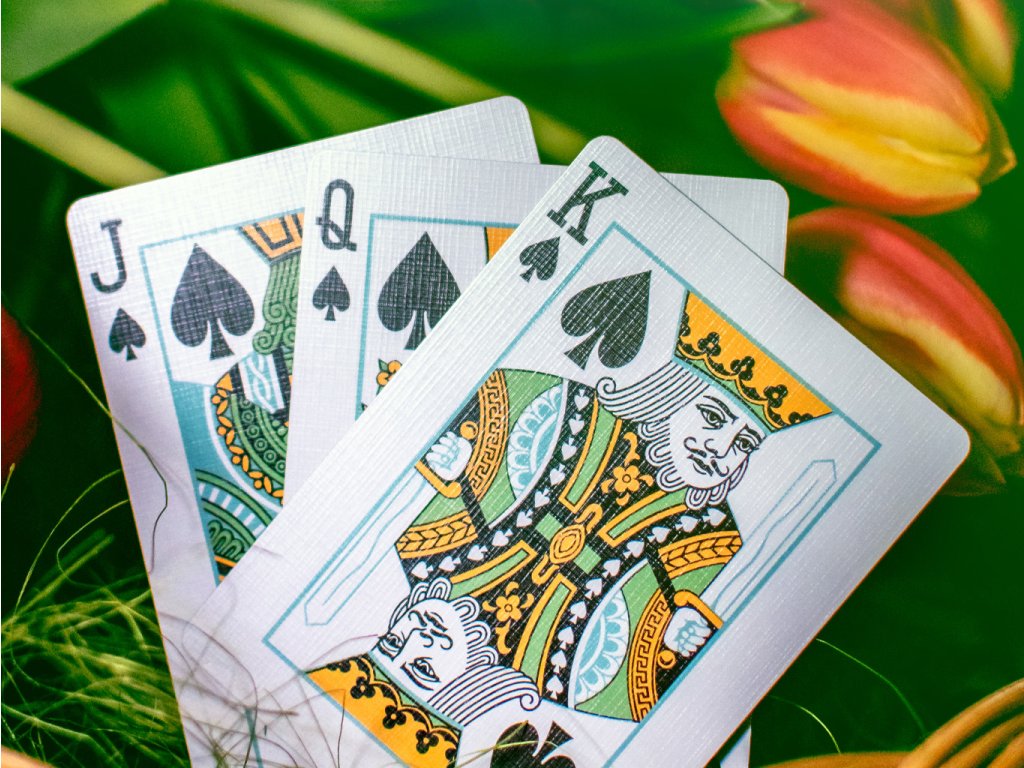 Butterfly Seasons Spring Summer Autumn Winter Marked Playing Cards by Ondrej Psenicka