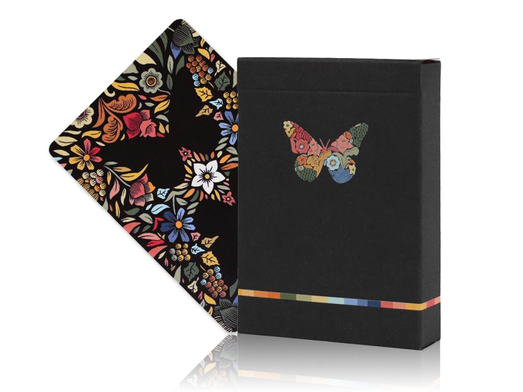 Butterfly Seasons Spring Summer Autumn Winter Marked Playing Cards by Ondrej Psenicka