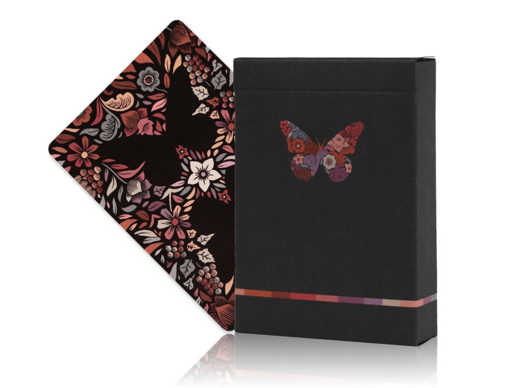 Butterfly Seasons Spring Summer Autumn Winter Marked Playing Cards by Ondrej Psenicka