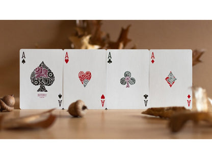 Butterfly Seasons Spring Summer Autumn Winter Marked Playing Cards by Ondrej Psenicka