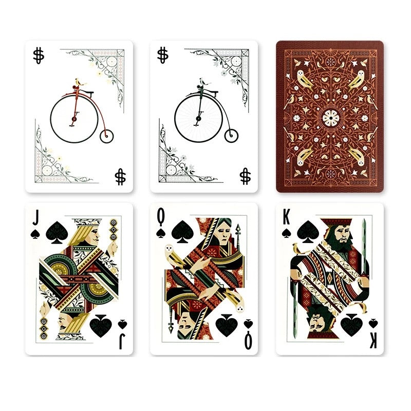 Bicycle Aviary Red &amp; Green Playing Cards