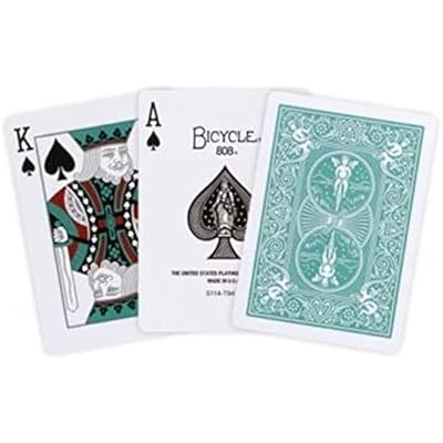 Bicycle Fashion Teal &amp; Dark Green 808 Playing Cards