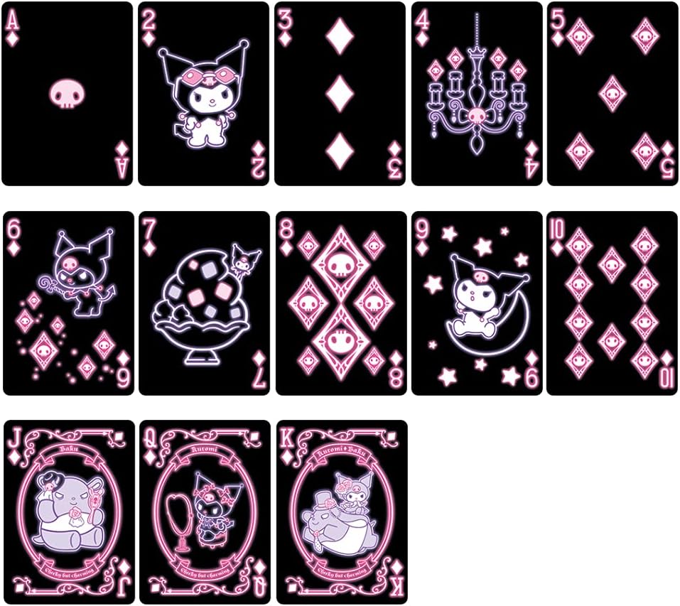 Bicycle Kuromi Playing Cards, US version, Sanrio