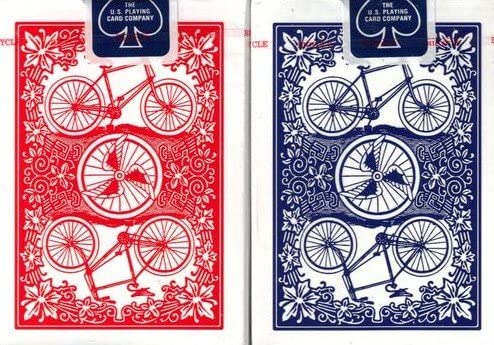 Bicycle League Back Playing Cards [Blue seals, Made in Ohio]