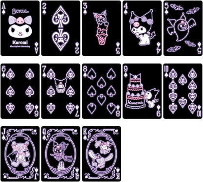 Bicycle Kuromi Playing Cards, US version, Sanrio