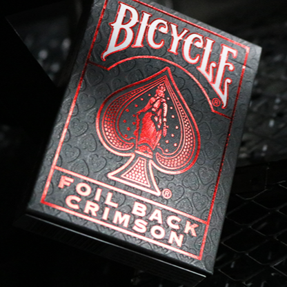 Bicycle Rider Back Crimson Luxe Red Playing Cards