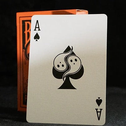 Bicycle Boo Back Orange Playing Cards