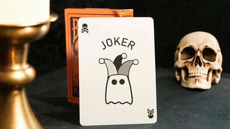 Bicycle Boo Back Orange Playing Cards