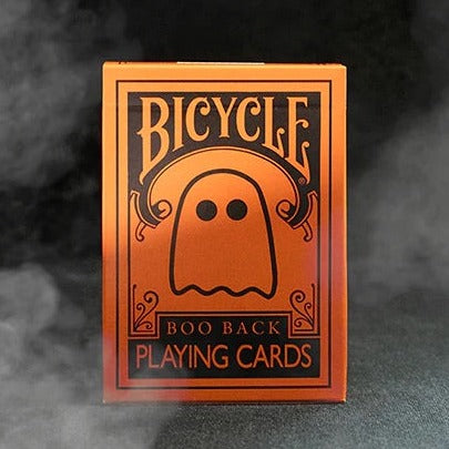 Bicycle Boo Back Orange Playing Cards