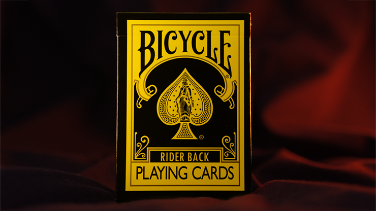 Bicycle Black Reverse Pink | Orange | Yellow | Red | Green Playing Cards