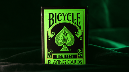 Bicycle Black Reverse Pink | Orange | Yellow | Red | Green Playing Cards