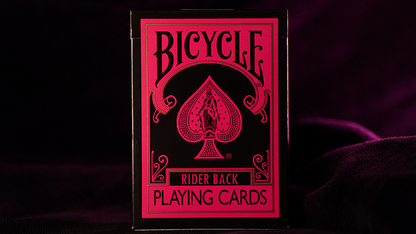 Bicycle Black Reverse Pink Playing Cards