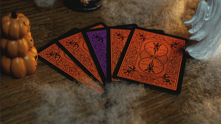 Bicycle Black Reverse Pink | Orange | Yellow | Red | Green Playing Cards