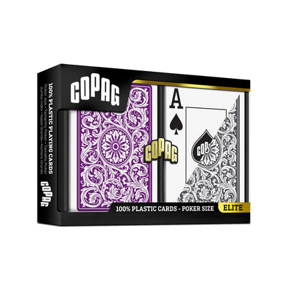 Copag 100% Plastic Playing Cards - Poker Size Jumbo Index 2-Decks Set