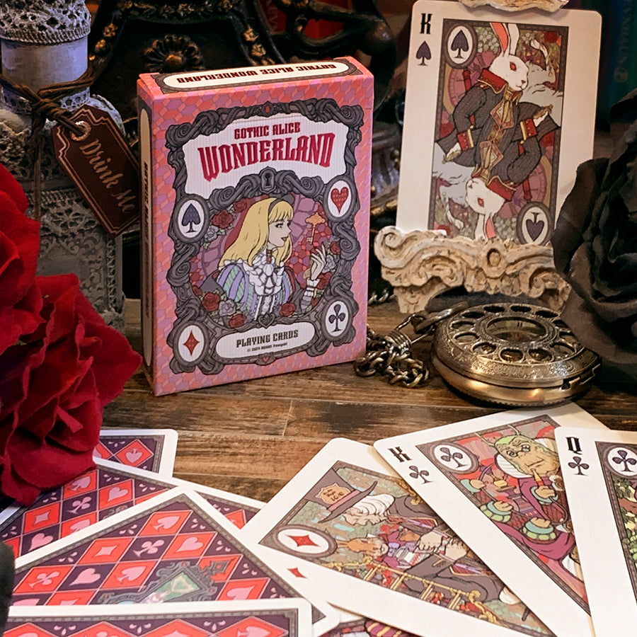 Gothic Alice Wonderland Playing Cards By Honne Yasuyuki [HALLOWEEN WRAP + GOODIES Ver.]