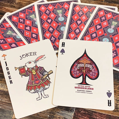 Gothic Alice Wonderland Playing Cards By Honne Yasuyuki [HALLOWEEN WRAP + GOODIES Ver.]