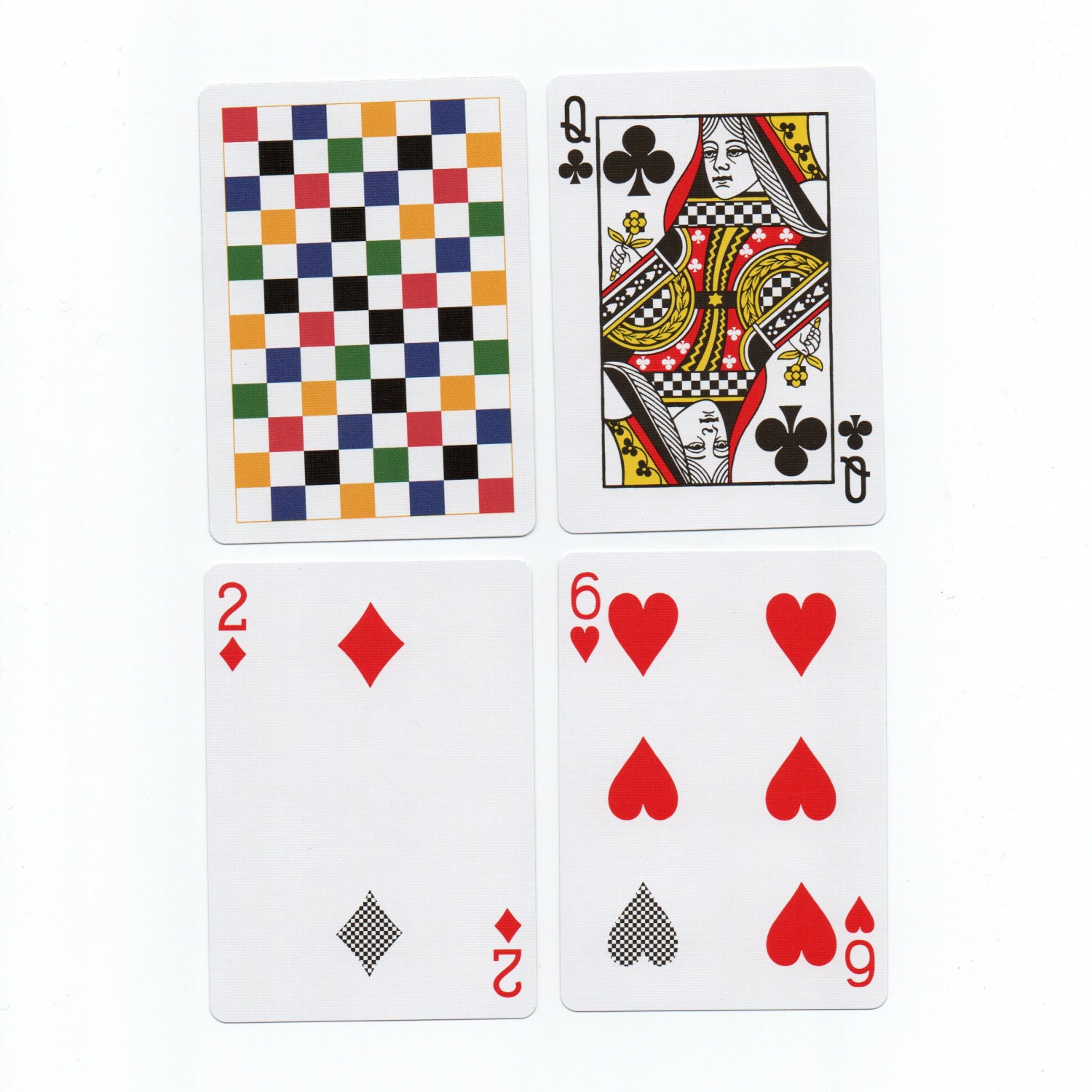 Anyone Checkerboards Multi Rainbow Colors Playing Cards