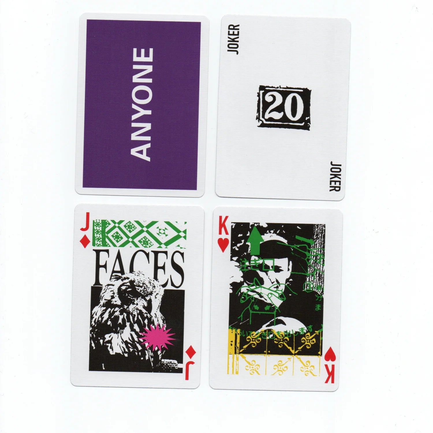 Anyone Cap Logo Purple Playing Cards