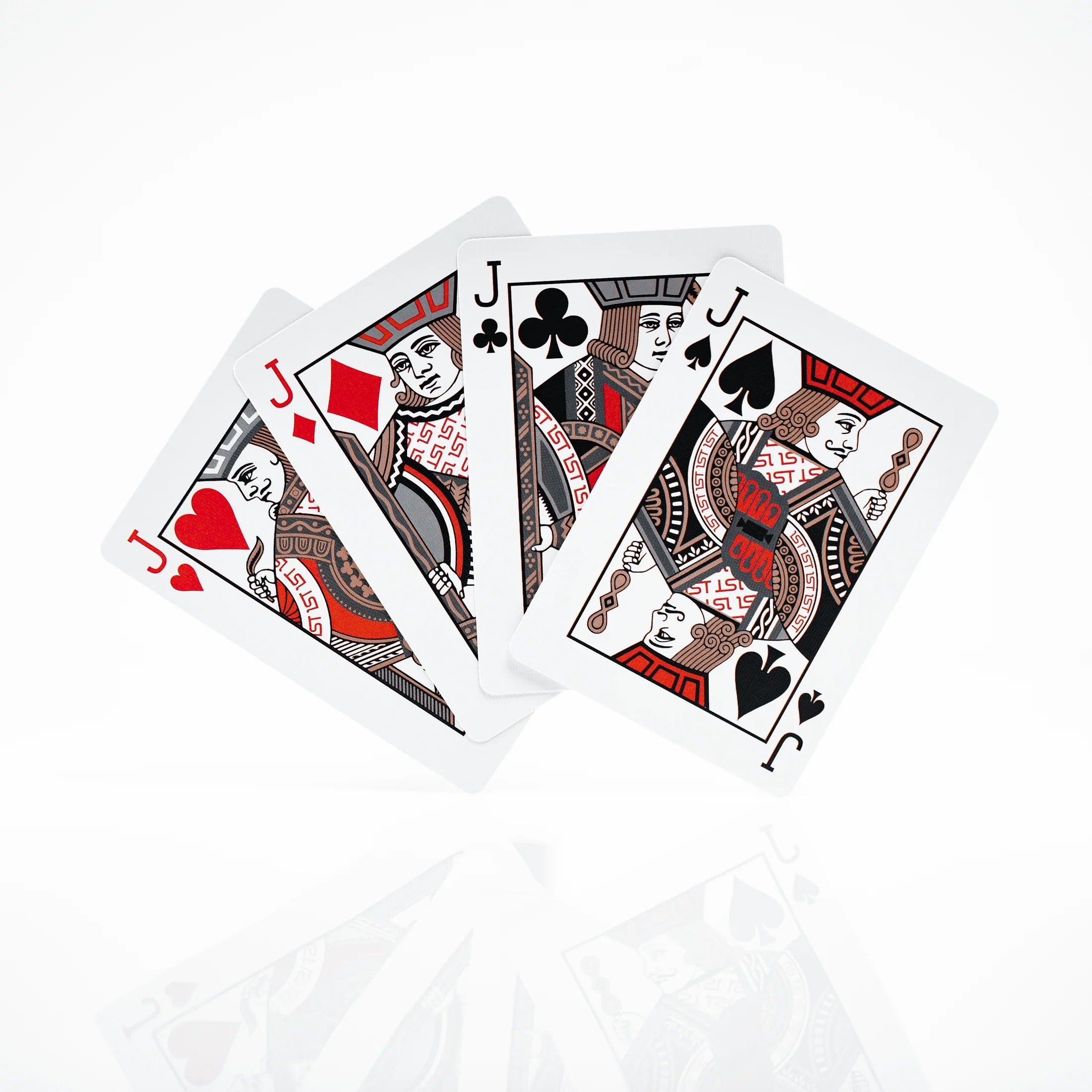 1ST playing cards V4 Red &amp; Black