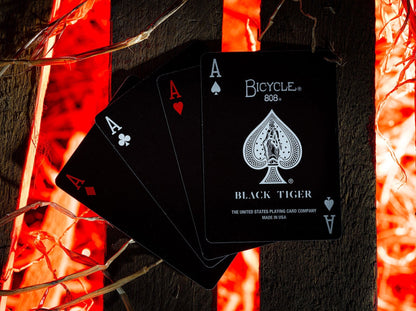 Ellusionist Bicycle Black Ghost Deck Bicycle Black Tiger Deck