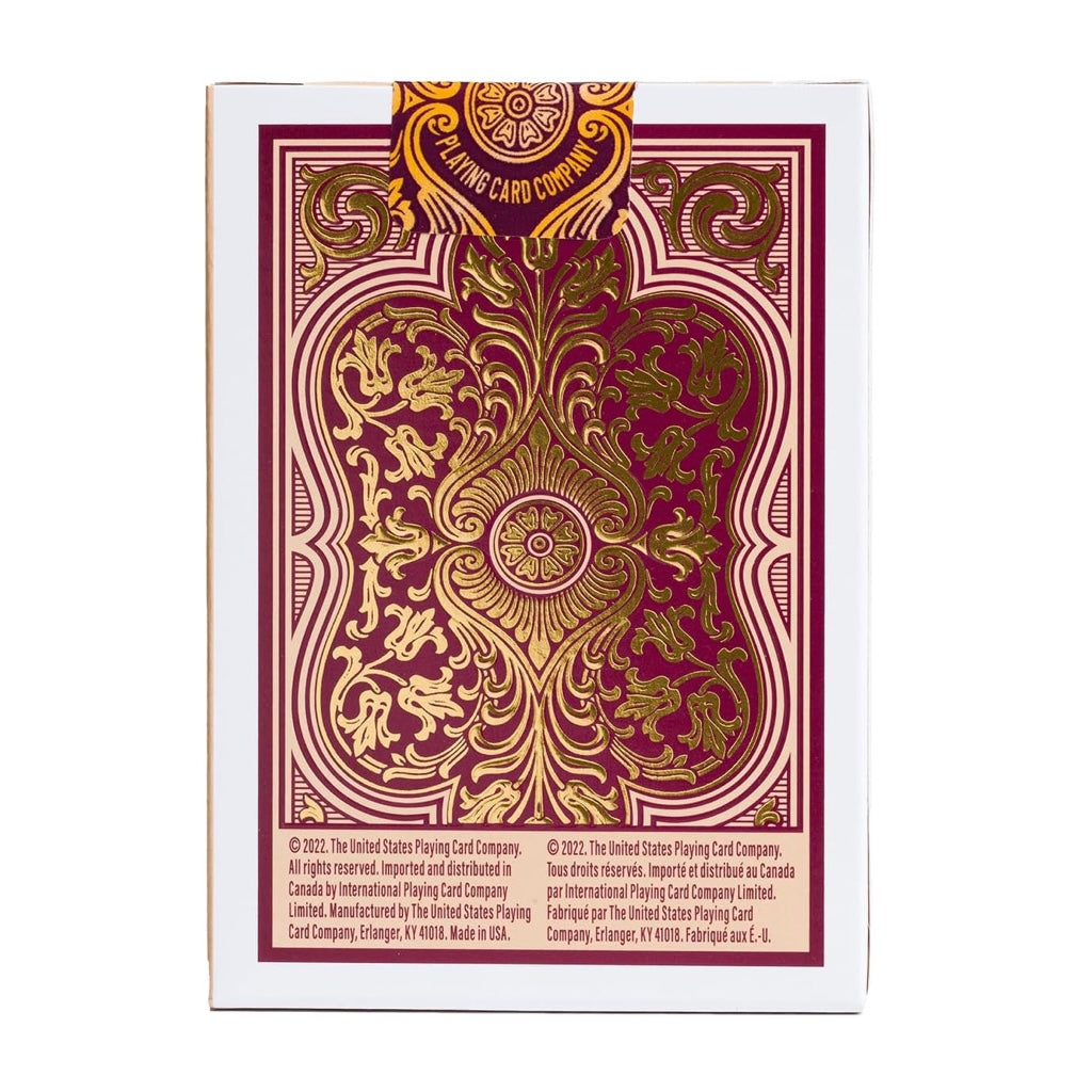 Bicycle Verbena Floral Premium Gold Foil Playing Cards