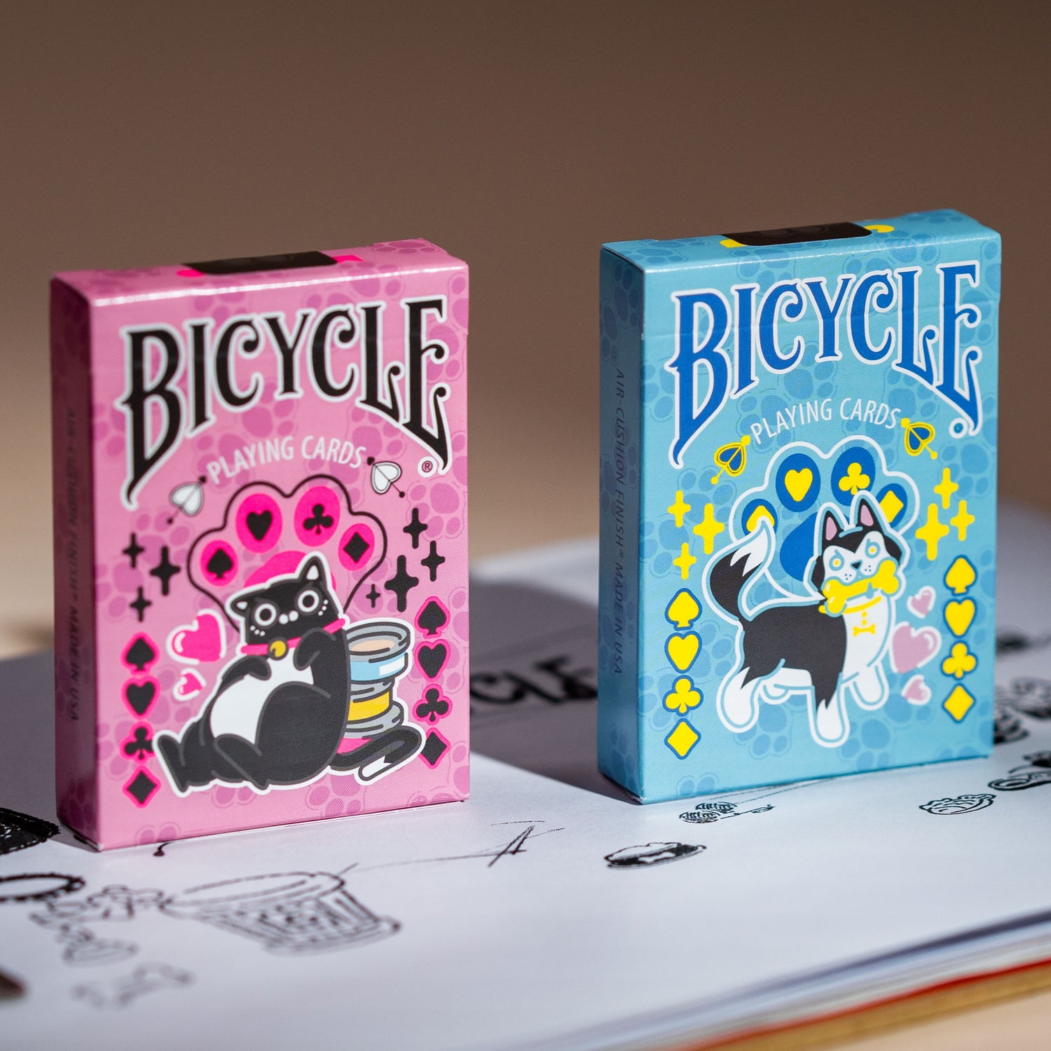 Bicycle Cat &amp; Dog Playing Cards