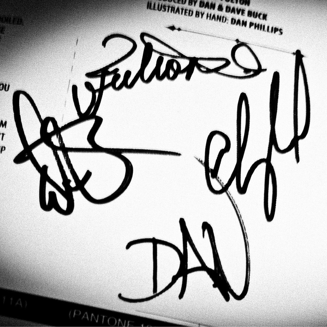 Fulton Clip Joint Uncut Sheet Signed By Fulton And Dan &amp; Dave Buck