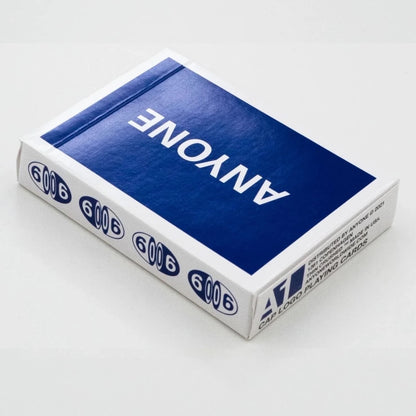 Anyone Worldwide Navy Cap Logo Playing Cards