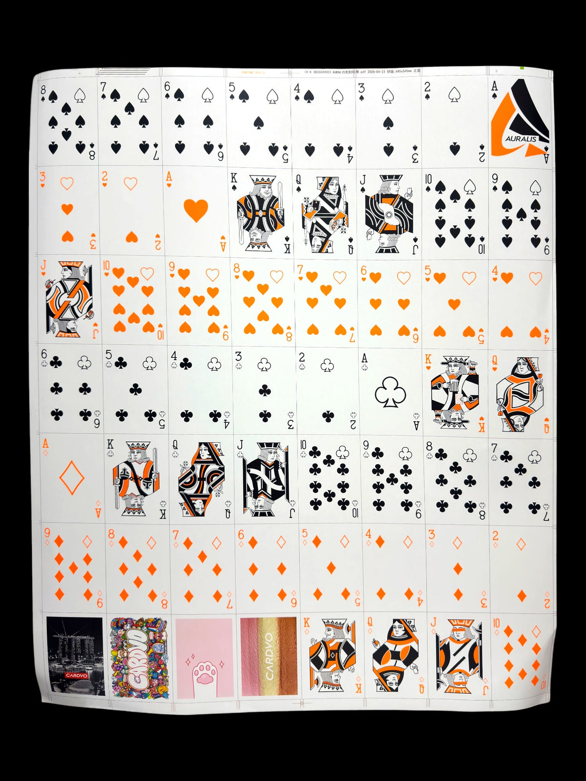 Cardvo Auralis Uncut Sheet Limited of 10 + Free Deck