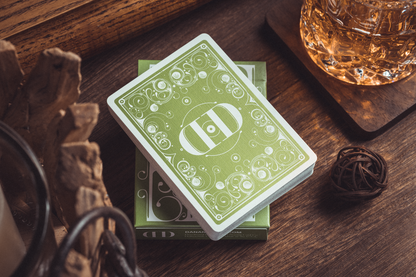 Smoke &amp; Mirrors V8, Green Edition Cardistry Cards