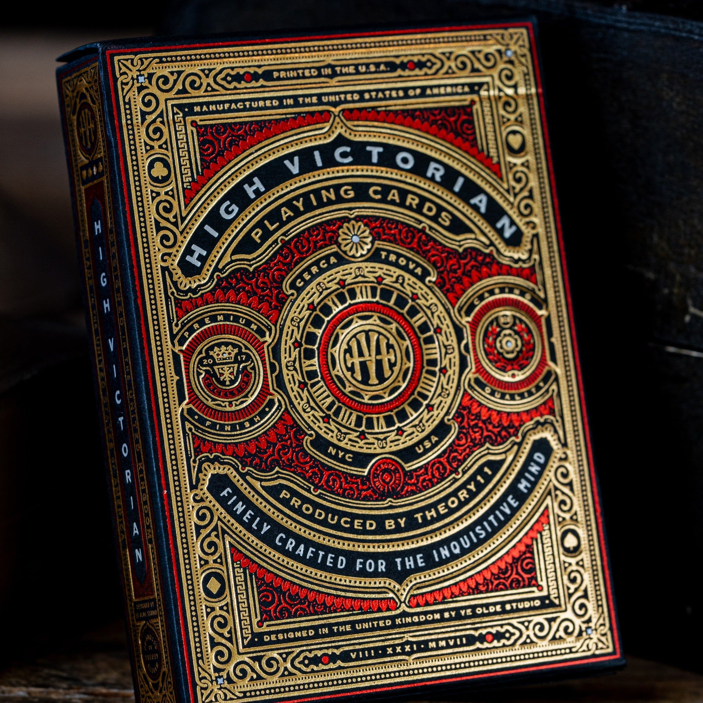 High Victorian Red Luxury Playing Cards