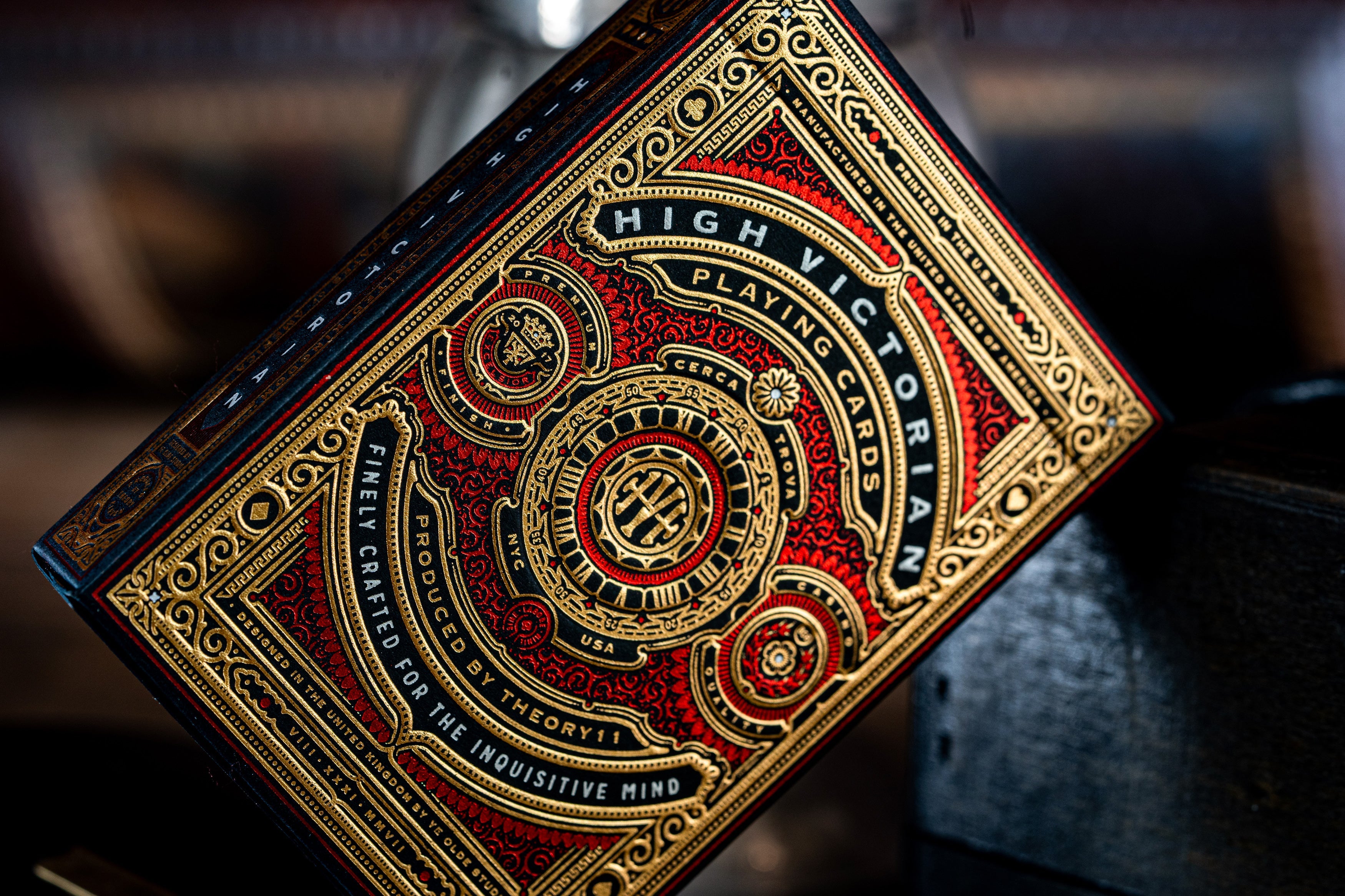 High Victorian Red Luxury Playing Cards