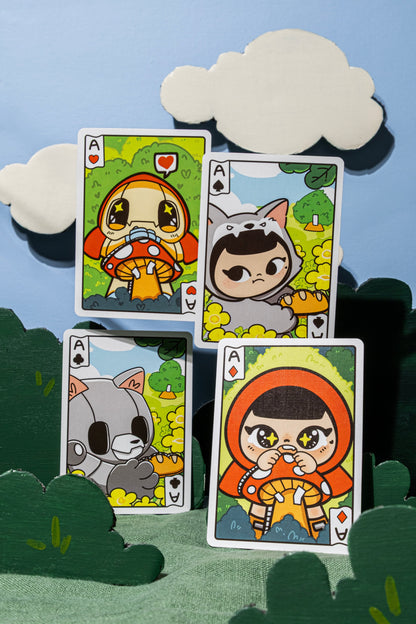 Bicycle Paper Royals Red Riding Hood Playing Cards