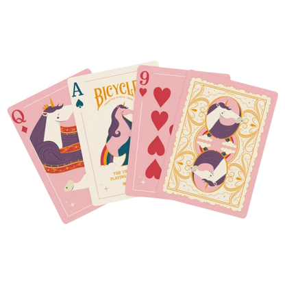 Bicycle Unicorn Pink Playing Cards