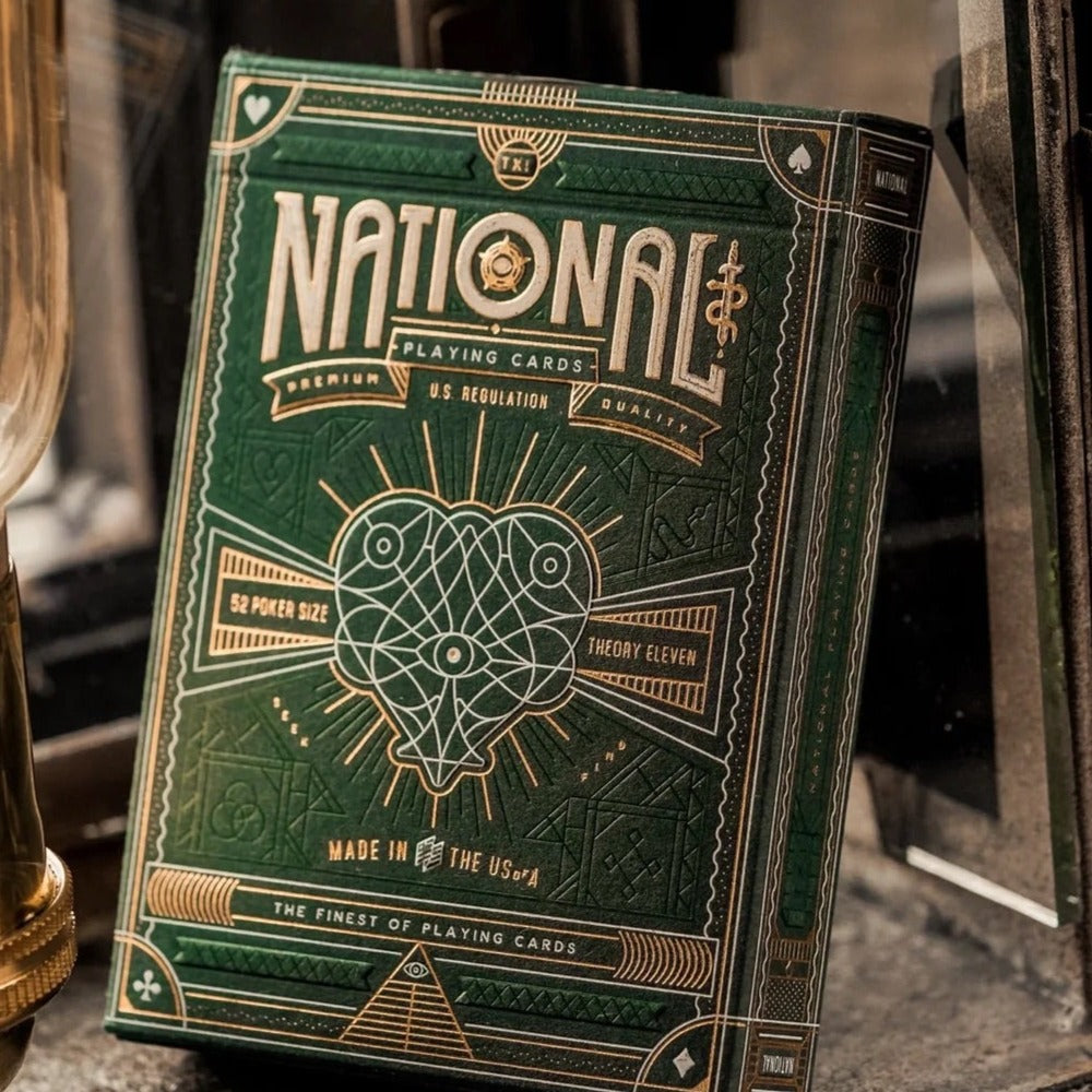 Green National Playing Cards