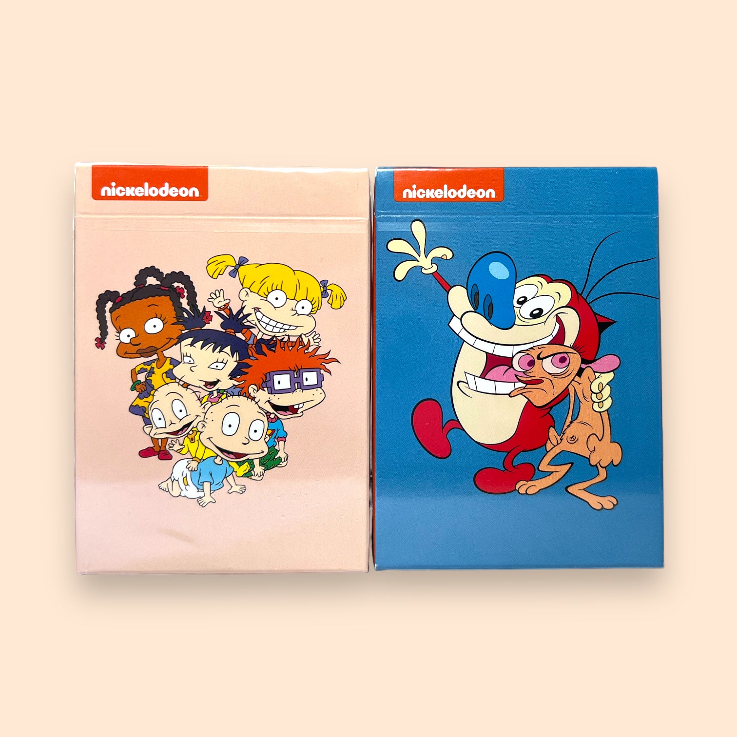 Fontaine Nickelodeon Ren &amp; Stimpy and Rugrats Gilded playing cards