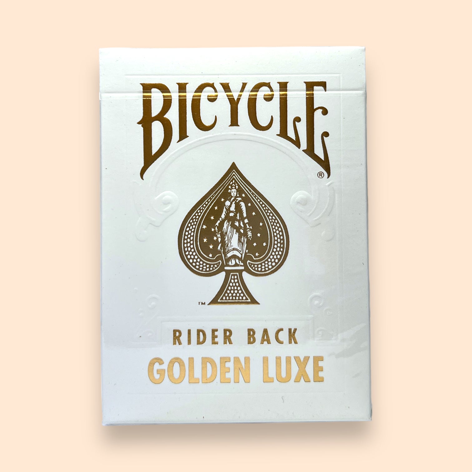 Bicycle foil back gold sale