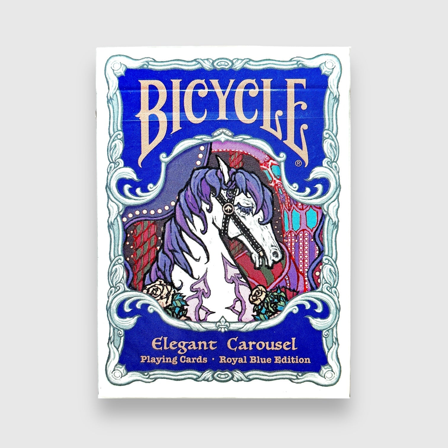 Bicycle Elegant Carousel Royal Blue Playing Cards [FREE GOODIES]