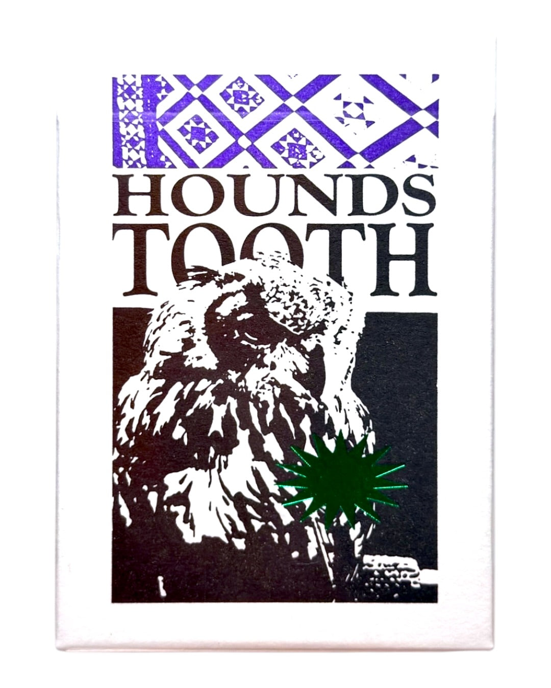 Anyone Worldwide: Purple Houndstooth Showroom Playing Cards